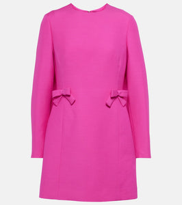 Valentino crêpe Couture bow-detail minidress