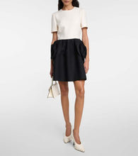 Valentino crêpe Couture floral-appliqué minidress