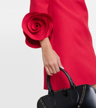 Valentino crêpe Couture floral-appliqué minidress