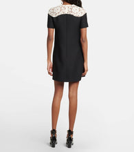 Valentino crêpe Couture lace-trimmed minidress