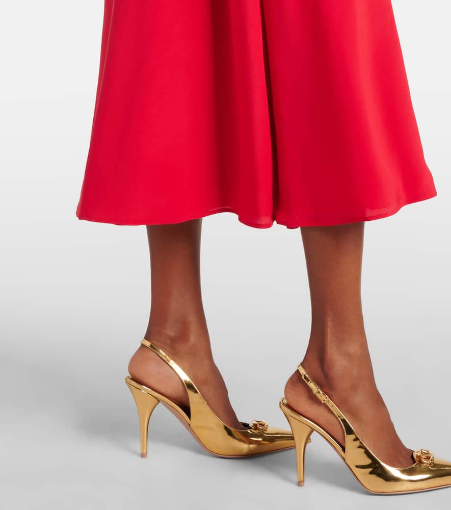 Valentino crêpe de chine midi dress