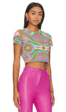 Vans Flow Fitted Crop Top in Green
