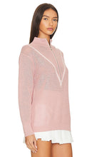 Varley Calva Knit Half Zip in Mauve