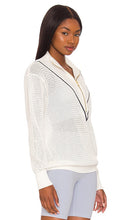 Varley Calva Knit Polo in White