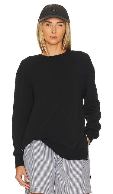 Varley Charter Sweatshirt 2.0 in Black - Varley Charter - Sweat-shirt 2.0 en noir - Varley Charter 运动衫 2.0 黑色 - Varley Charter Sweatshirt 2.0 in Schwarz - Varley Charter 스웨트셔츠 2.0 블랙 색상 - Felpa Varley Charter 2.0 in nero