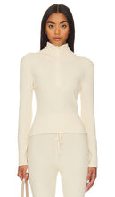 Varley Demi Half Zip Pullover in Cream