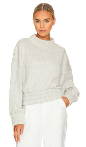 Varley Dunbar Sweatshirt in Grey - Varley Dunbar - Sweat-shirt gris - Varley Dunbar 灰色运动衫 - Varley Dunbar Sweatshirt in Grau - Varley Dunbar 스웨트셔츠 그레이 색상 - Felpa Varley Dunbar in grigio