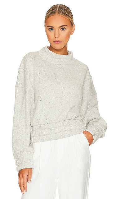 Varley Dunbar Sweatshirt in Grey - Varley Dunbar - Sweat-shirt gris - Varley Dunbar 灰色运动衫 - Varley Dunbar Sweatshirt in Grau - Varley Dunbar 스웨트셔츠 그레이 색상 - Felpa Varley Dunbar in grigio