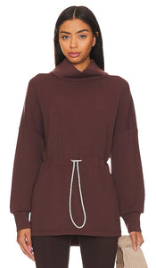 Varley Freya Sweatshirt in Brown - Sweat-shirt Varley Freya en marron - Varley Freya 棕色运动衫 - Varley Freya Sweatshirt in Braun - Varley Freya 스웨트셔츠 브라운 색상 - Felpa Varley Freya in marrone
