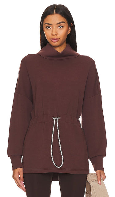 Varley Freya Sweatshirt in Brown - Sweat-shirt Varley Freya en marron - Varley Freya 棕色运动衫 - Varley Freya Sweatshirt in Braun - Varley Freya 스웨트셔츠 브라운 색상 - Felpa Varley Freya in marrone