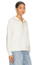 Varley Hawley Half Zip Sweatshirt in Ivory