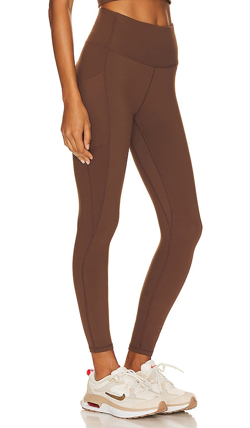 Varley Let's Go Pocket Legging 2.0 in Cognac