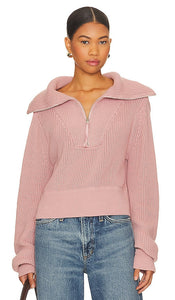 Varley Mentone Half Zip in Mauve - Varley Mentone Demi-Zip en Mauve - Varley Mentone 紫红色半拉链 - Varley Mentone Half Zip in Mauve - Varley Mentone 하프 집업 모브 색상 - Varley Mentone mezza zip in malva