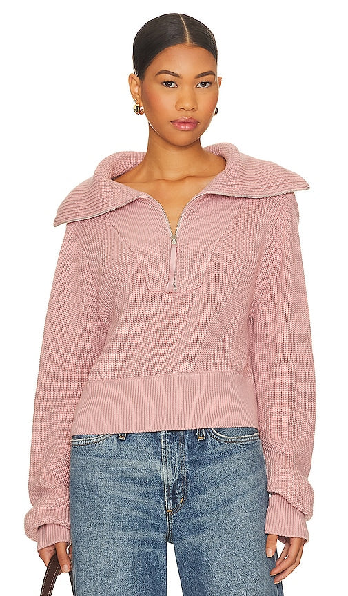 Varley Mentone Half Zip in Mauve - Varley Mentone Demi-Zip en Mauve - Varley Mentone 紫红色半拉链 - Varley Mentone Half Zip in Mauve - Varley Mentone 하프 집업 모브 색상 - Varley Mentone mezza zip in malva