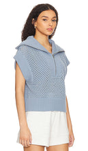 Varley Mila Half Zip Sweater in Blue