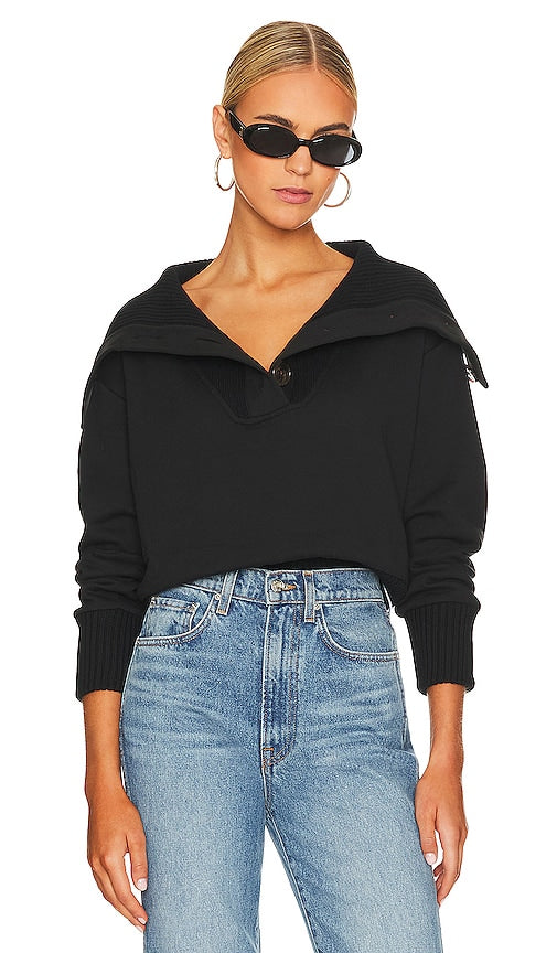 Varley Milan Sweater in Black - Pull Varley Milan en noir - Varley Milan 黑色毛衣 - Varley Milan Pullover in Schwarz - Varley 밀란 스웨터블랙 색상 - Maglione Varley Milano in nero