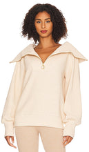 Varley Vine Half Zip Sweater in Cream - Varley Vine Pull demi-zippé en crème - Varley Vine 奶油色半拉链毛衣 - Varley Vine Pullover mit halbem Reißverschluss in Creme - Varley Vine 하프 지퍼 스웨터 - Maglione a mezza zip Varley Vine in crema