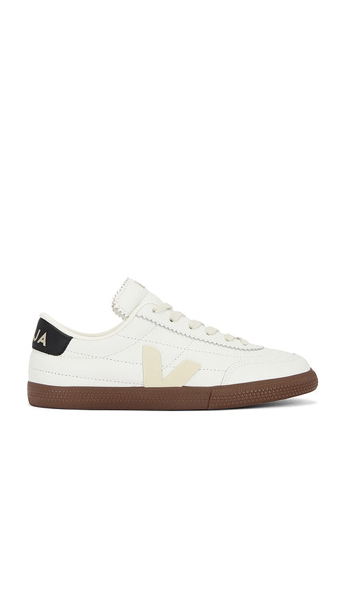 Veja Panenka Sneaker in White | White  Black & Bark Lifestyle Sneakers for Women