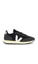 Veja Rio Branco II Sneaker in Black | Black & White Low Top Sneakers for Women