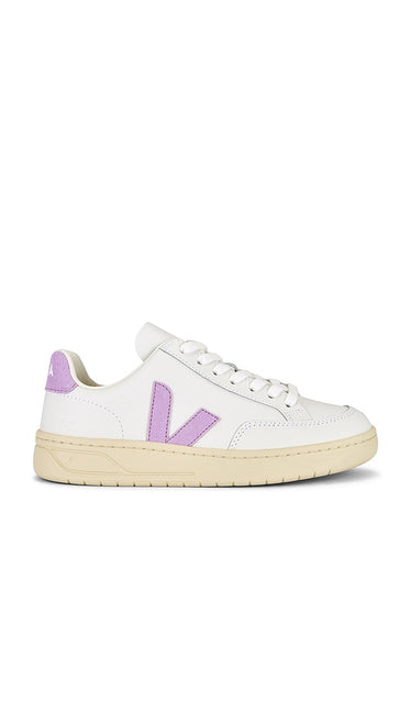 Veja V-12 Sneaker in White | Extra White Orchid Low Top Sneakers for Women
