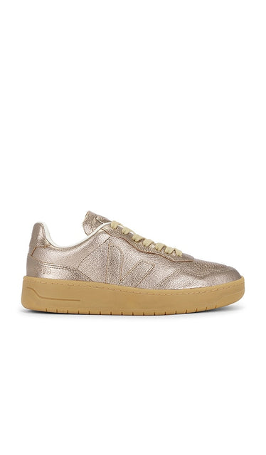 Veja V-90 Sneaker in Metallic Bronze | Full Bronze & Natural Lifestyle Sneakers for Women