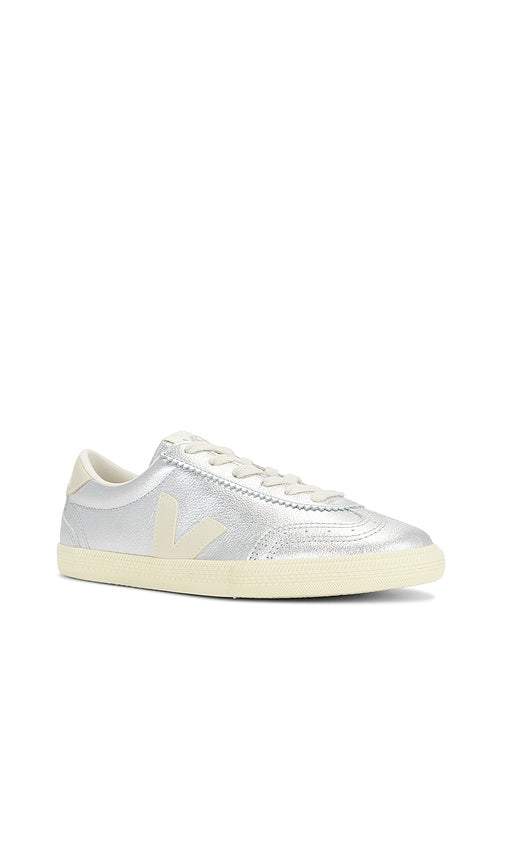 Veja Volley Sneaker in Metallic Silver