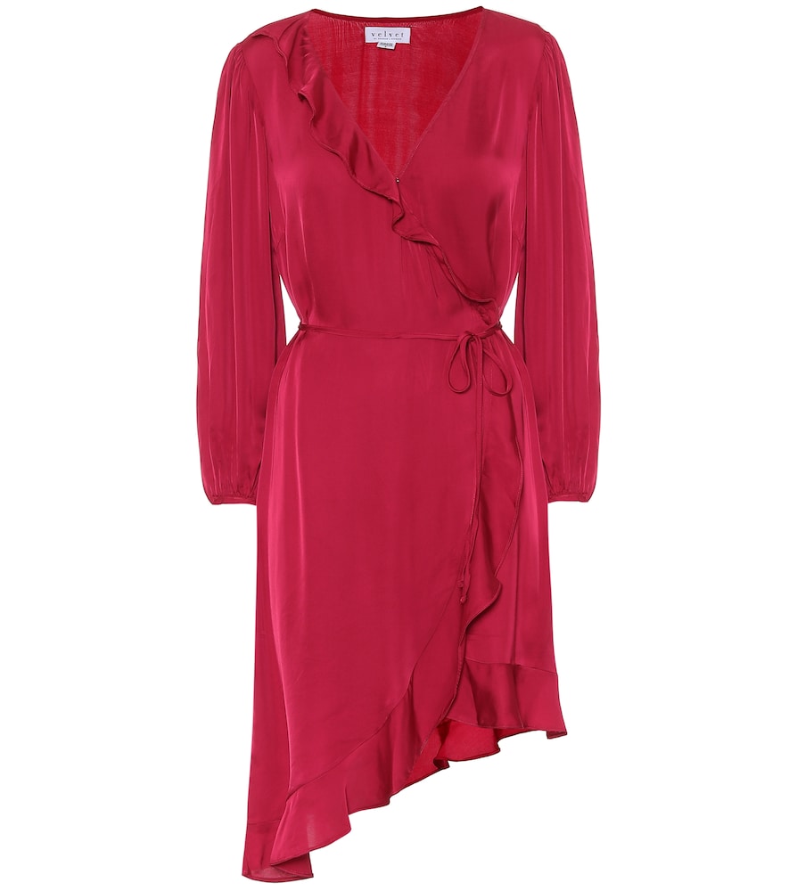 Velvet Alena satin minidress. 天鹅绒 Alena 缎面迷你连衣裙