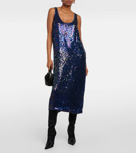 Velvet Alena sequined midi dress