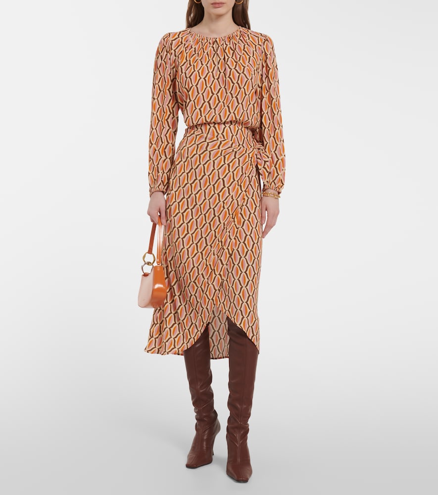Velvet Alisha printed  wrap skirt