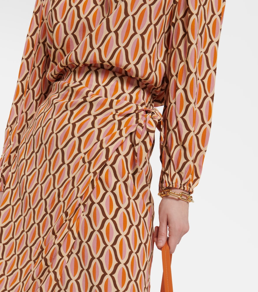 Velvet Alisha printed  wrap skirt
