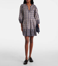 Velvet Beckie printed cotton minidress