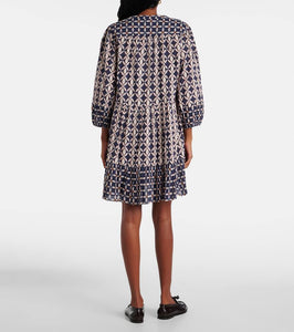 Velvet Beckie printed cotton minidress