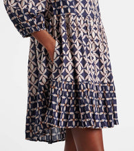 Velvet Beckie printed cotton minidress