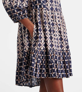 Velvet Beckie printed cotton minidress