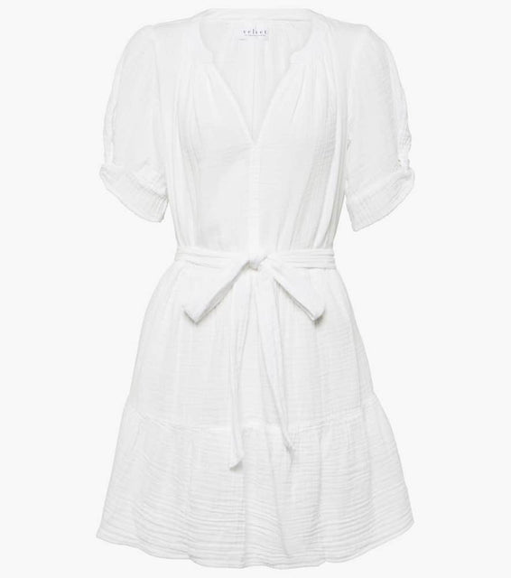 Velvet Bella cotton gauze minidress