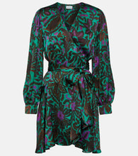 Velvet Bridget printed satin minidress. Velvet Bridget 印花缎面迷你连衣裙