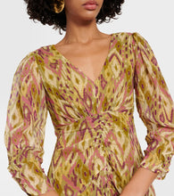 Velvet Cailey printed georgette midi dress