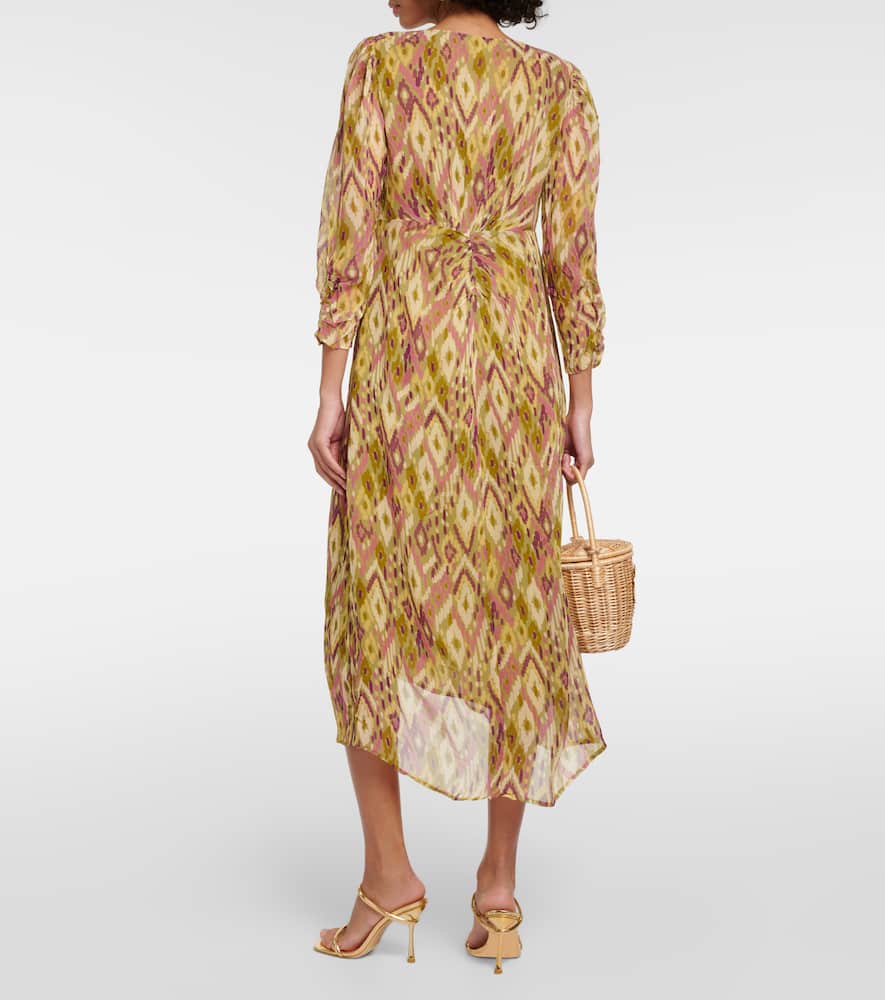 Velvet Cailey printed georgette midi dress