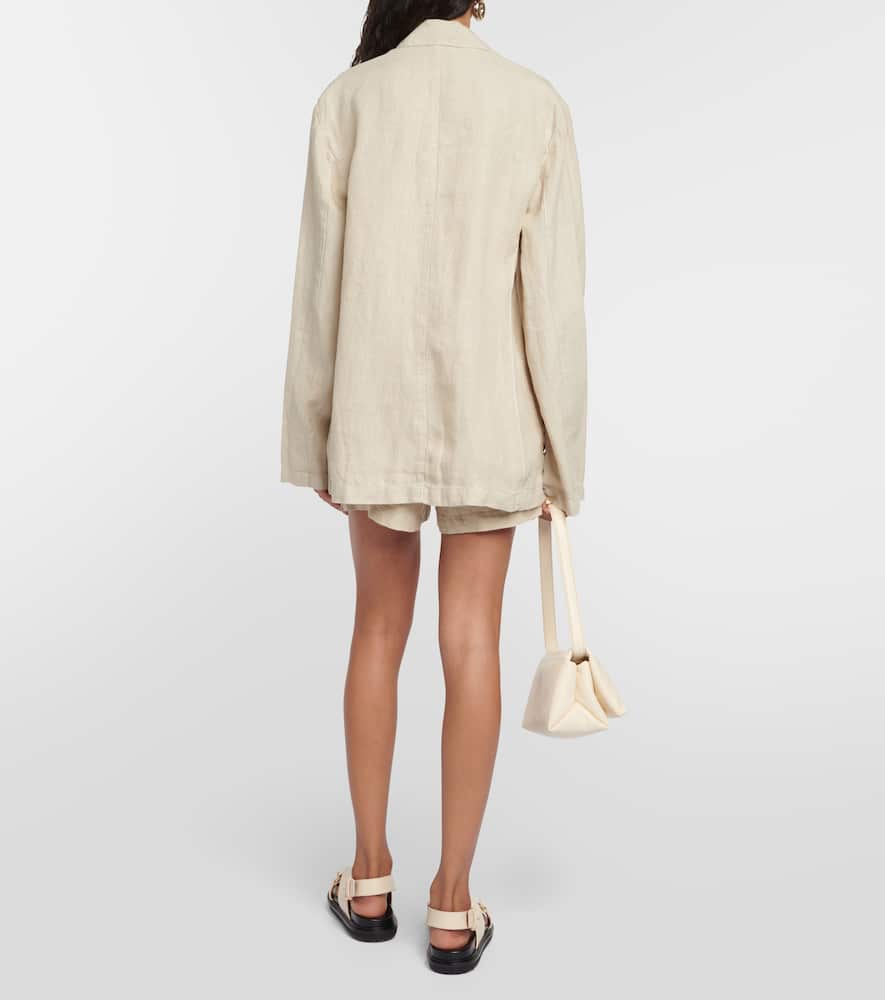 Velvet Cassie linen blazer
