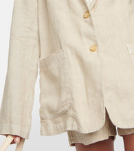 Velvet Cassie linen blazer