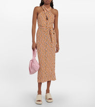 Velvet Caterina printed  midi dress