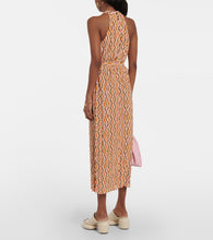 Velvet Caterina printed  midi dress