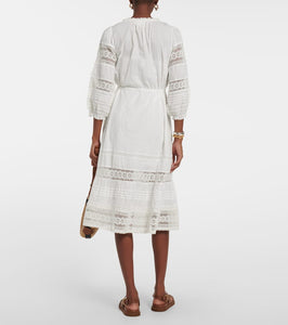 Velvet Chanelle cotton midi dress