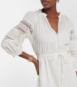 Velvet Chanelle cotton midi dress