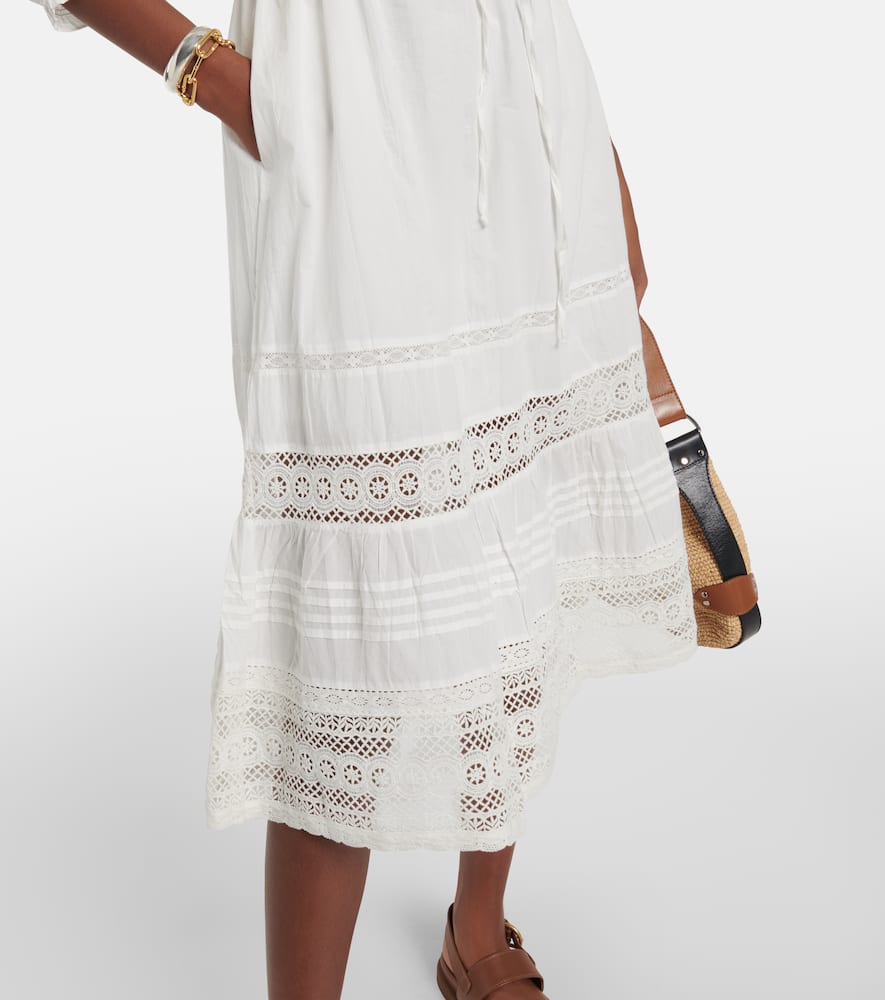 Velvet Chanelle cotton midi dress