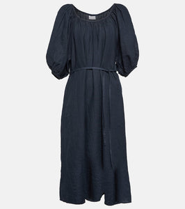 Velvet Elly off-shoulder cotton midi dress