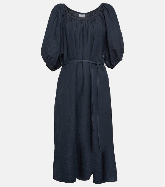 Velvet Elly off-shoulder cotton midi dress