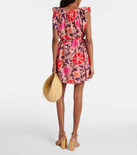 Velvet Jenna printed cotton and silk minidress