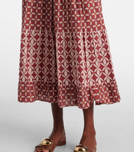 Velvet Joey printed cotton cambric midi dress