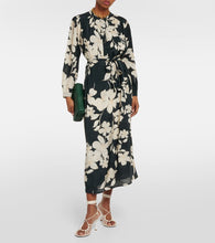 Velvet Josepha floral midi dress